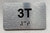 APT# 3T SILVER Ada Sign