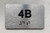 APT# 4B SILVER Safety Sign
