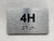 APT# 4H SILVER Safety Sign