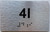 APT# 4I SILVER Sign