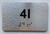 APT# 4I SILVER Braille Sign