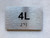 APT# 4L SILVER Compliance Sign