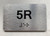 APT# 5R SILVER Ada Sign