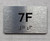 APT# 7F SILVER Safety Sign