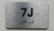 APT# 7J SILVER Braille Sign