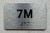 APT# 7M SILVER Braille Sign