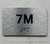 APT# 7M SILVER Safety Sign