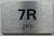 APT# 7R SILVER Sign