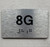 APT# 8G SILVER Compliance Sign