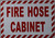 FIRE Hose Cabinet Sign