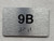 APT# 9B SILVER Compliance Sign