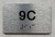 APT# 9C SILVER Ada Sign