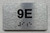 APT# 9E SILVER Ada Sign
