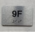 APT# 9F SILVER Ada Sign