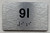 APT# 9I SILVER Safety Sign