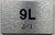 APT# 9L SILVER Sign