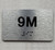 APT# 9M SILVER Ada Sign