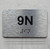 APT# 9N SILVER Safety Sign