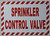 Sprinkler Control Valve Sign