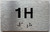 APT# 1H Sign