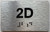 APT# 2D Sign