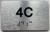 APT# 4C Sign