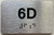 APT# 6D Sign