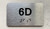 APT# 6D Braille Sign
