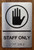 The Staff Only Sign with Raised Letters & Grade 2 Sign