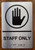 The Staff Only Sign with Raised Letters & Grade 2 Ada Sign
