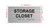 The Storage Closet Sign with Raised Letters & Grade 2 Hpd Sign