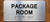 The Package Room Sign with Raised Letters & Grade 2 Ada Sign
