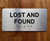 Lost And Found Safety Sign