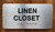 Linen Closet Ada Sign