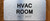 The Hvac Room Ada Sign