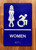 Women Accessible Ada Sign