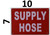 Supply Hose Hpd Sign