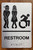 Restroom Accessible Ada Sign
