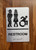 Restroom Accessible Safety Sign