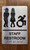 Staff Restroom Accessible Ada Sign