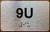 Apartment Number 9U Sign