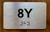 Apartment Number 8X Ada Sign