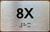Apartment Number 8X Sign