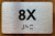 Apartment Number 8X Ada Sign