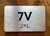 Apartment Number 7V Compliance Sign
