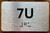Apartment Number 7U Ada Sign