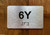 Apartment Number 6Y Ada Sign