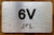 Apartment Number 6V Compliance Sign