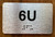 Apartment Number 6U Safety Sign
