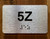 Apartment Number 5Z Compliance Sign